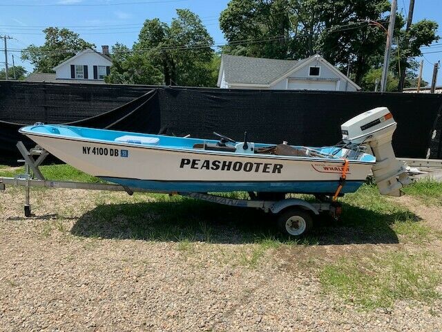 1965 Boston Whaler 13 Sport w/1987 50HP Johnson Motor & trailer