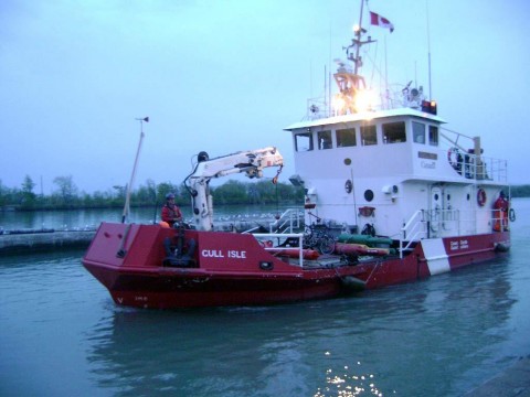 1980 19.05m x 6m x 1.35m Steel Ex CCG Buoy Tender for sale