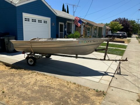 1977 Valco Aluminum Boat 12 Feet Trailer for sale