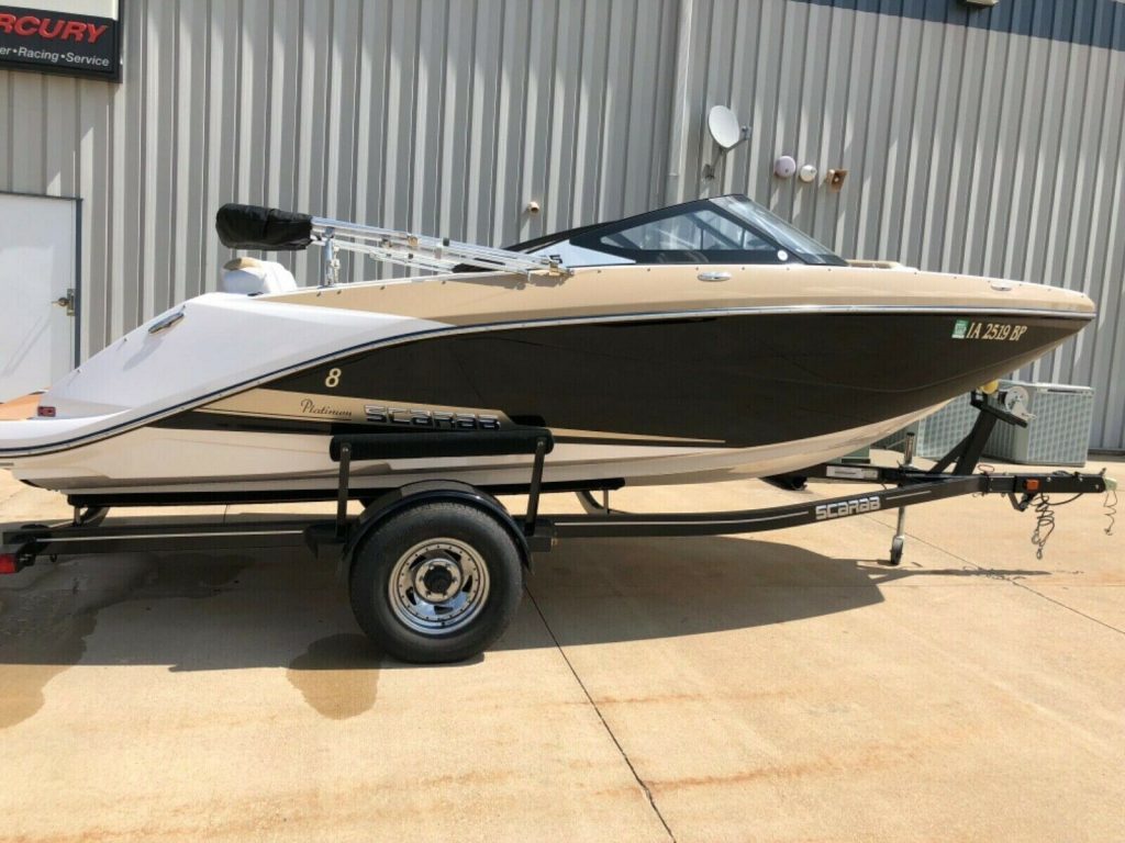 2016 Scarab 195 HO Platinum Edition Supercharged Jet Drive Ski Runabout
