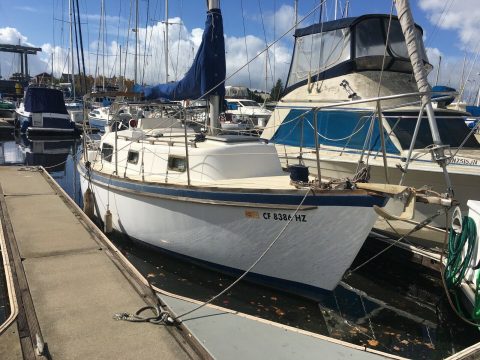 RARE 1984 Vancouver 25 full keel Bluewater Cruising Sailboat Double Ender for sale